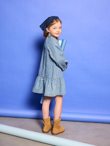 Robe denim fille bleu jean - vertbaudet enfant 