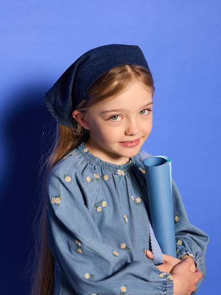 Dress for girls denim blue - vertbaudet enfant 