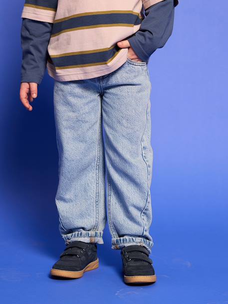 Straight-leg jeans for boys double stone - vertbaudet enfant 