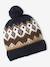 Hat, snood and gloves set for boys mocha - vertbaudet enfant 