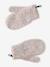 Girls' knit hat, snood and gloves set beige - vertbaudet enfant 