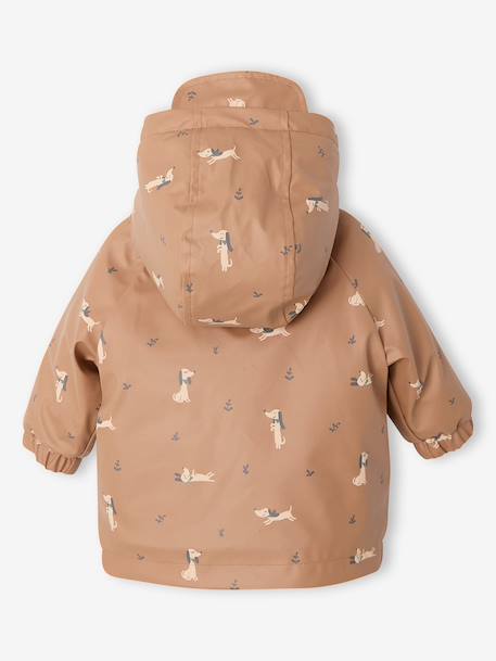 Sherpa-Lined Hooded Raincoat for Babies hazel+olive - vertbaudet enfant 