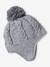 Ensemble bébé bonnet, snood et moufles gris chiné - vertbaudet enfant 