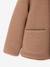 Hooded coat for girls camel+navy blue - vertbaudet enfant 