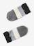 Striped Beanie + Snood + Gloves Set for Boys BLUE DARK TWO COLOR/MULTICOL+grey - vertbaudet enfant 