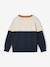 Customisable crew neck sweatshirt for boys navy blue - vertbaudet enfant 
