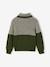 Knit snood neck jumper for boys green+navy blue - vertbaudet enfant 