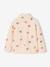 Fleece sweatshirt with zip fastening for girls vanilla - vertbaudet enfant 