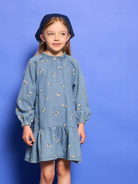 Robe denim fille bleu jean - vertbaudet enfant 
