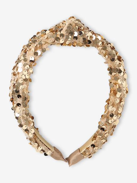 Sequin headband for girls gold - vertbaudet enfant 