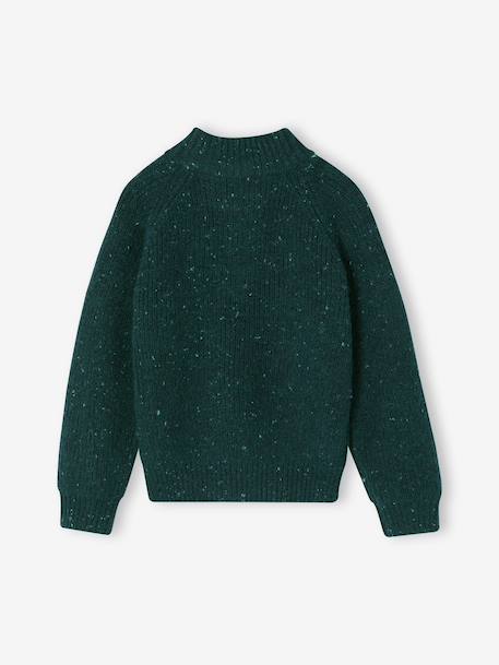 Pull col montant garçon bleu chiné - vertbaudet enfant 
