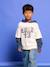 Hooded sweatshirt for boys ecru - vertbaudet enfant 