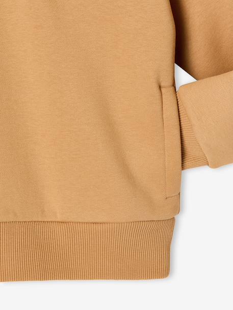 Sweat col camionneur garçon bleu canard+jaune - vertbaudet enfant 
