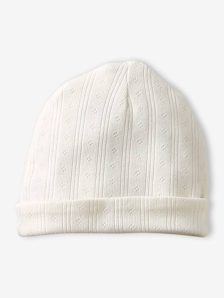 Lot de 2 bonnets bébé en coton rose pâle - vertbaudet enfant 