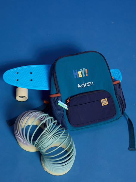 Customisable backpack for boys dark green - vertbaudet enfant 