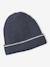 Pack of ribbed knit hat and snood for boys navy blue - vertbaudet enfant 