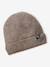 Hat, snood and gloves set for boys taupe - vertbaudet enfant 