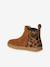 Leather Boots for Girls beige+bronze+brown+camel+green+navy blue+old rose - vertbaudet enfant 