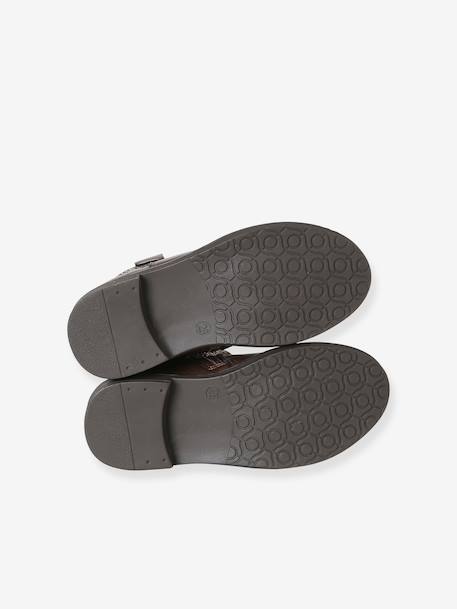 Boots fille synthétique zippées marron - vertbaudet enfant 