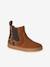 Leather Boots for Girls beige+bronze+brown+camel+green+navy blue+old rose - vertbaudet enfant 