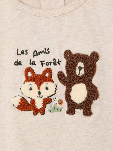 Long-sleeved T-shirt for baby boys marl beige+marl grey - vertbaudet enfant 