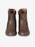 Zip-up synthetic boots for girls brown - vertbaudet enfant 