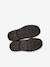 Leather elasticated ankle boots for girls beige - vertbaudet enfant 