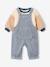 Dungarees and sherpa sweatshirt set for baby boys grey blue - vertbaudet enfant 