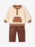 Sweatshirt and trousers set for baby boys cocoa - vertbaudet enfant 