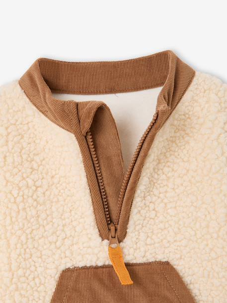 Sweatshirt and trousers set for baby boys cocoa - vertbaudet enfant 