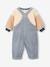 Ensemble salopette et sweat bébé bleu grisé - vertbaudet enfant 