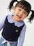 Sleeveless jumper for babies ecru+navy blue+rosy - vertbaudet enfant 