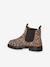 Boots fille en cuir à élastiques beige - vertbaudet enfant 