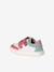 Leather trainers with hook and loop tape for babies set purple+set white - vertbaudet enfant 