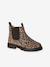 Boots fille en cuir à élastiques beige - vertbaudet enfant 