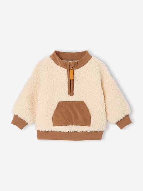 Ensemble bébé garçon sweat et pantalon cacao - vertbaudet enfant 