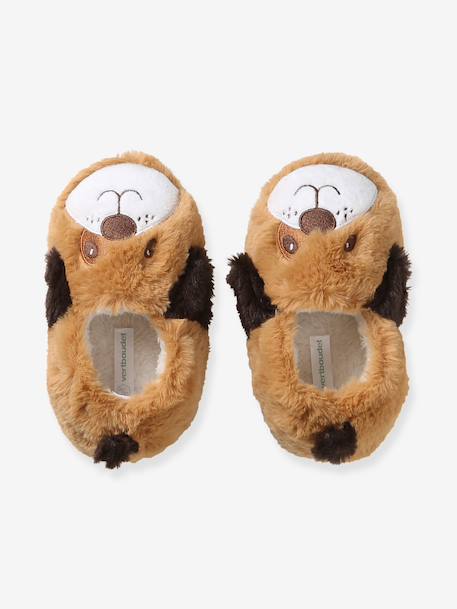 Lined slippers for girls brown - vertbaudet enfant 