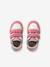 Leather trainers with hook and loop tape for babies set purple+set white - vertbaudet enfant 