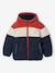 Hooded puffer jacket for boys blue+rust - vertbaudet enfant 