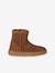 Pair of girls leather boots brown+taupe - vertbaudet enfant 