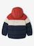 Hooded puffer jacket for boys blue+rust - vertbaudet enfant 
