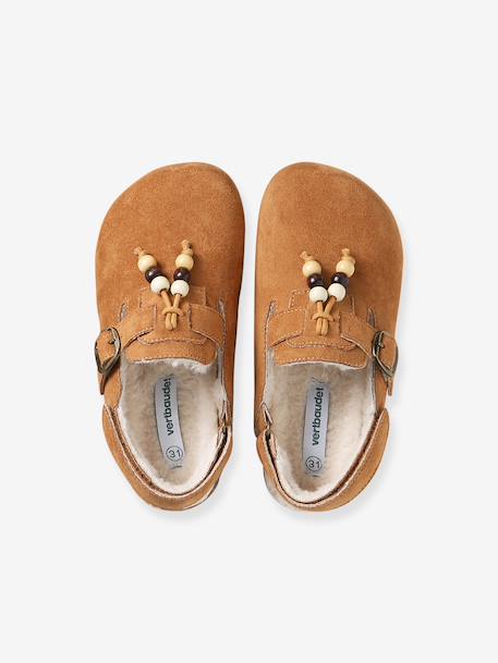 Chausson mule enfant fille marron - vertbaudet enfant 