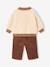 Sweatshirt and trousers set for baby boys cocoa - vertbaudet enfant 