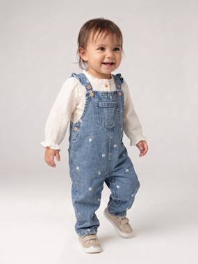 -Salopette bébé denim