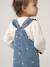 Denim dungarees for baby girls stone - vertbaudet enfant 