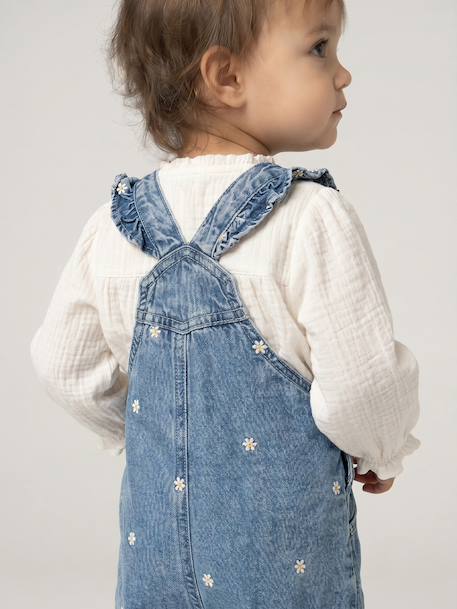 Salopette bébé denim stone - vertbaudet enfant 