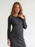 Maternity and nursing dress anthracite - vertbaudet enfant 