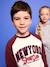 Long-sleeved raglan T-shirt for boys bordeaux red - vertbaudet enfant 