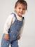 Denim dungarees for baby girls stone - vertbaudet enfant 