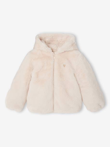 Short coat for girls ecru - vertbaudet enfant 